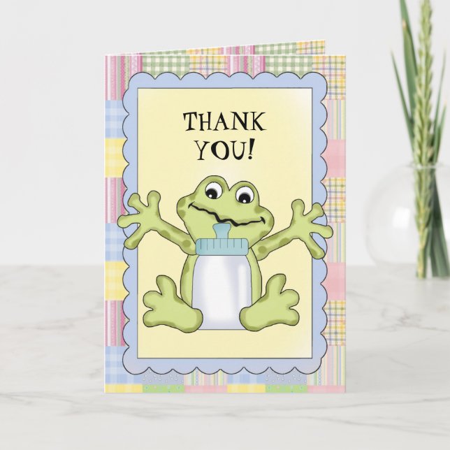 Thank You Baby Frog Greeting card (Front)