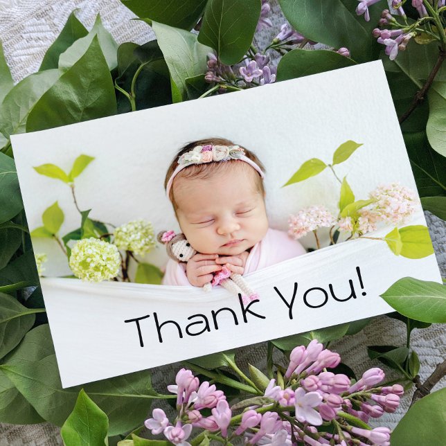 Thank You Baby Gift Modern Newborn Baby Shower (Creator Uploaded)