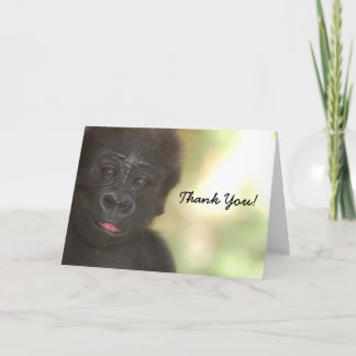 THANK YOU Baby Gorilla Card