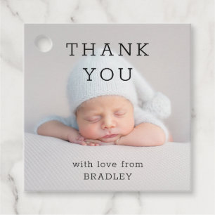 Thank You Baby Newborn Baby Shower Script Favour Tags