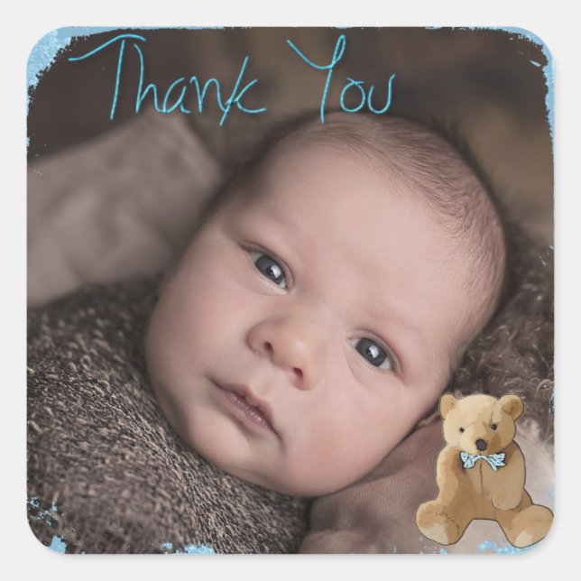 Thank You Baby Photo Sticker (Front)
