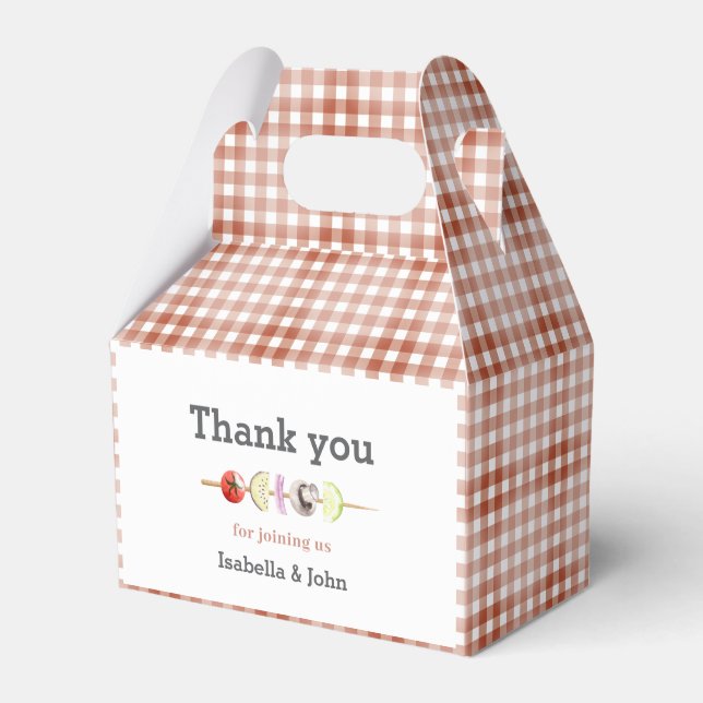 Thank You Baby Q Baby Shower  Favour Box (Front Side)