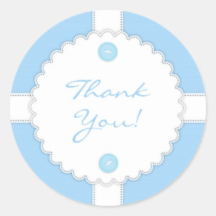 Thank You Baby Shower Dantel Sticker