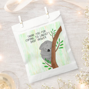 Thank You Baby Shower Favour Sleepy Koala Bear Bag