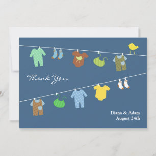 Thank You Baby Shower Flat Card