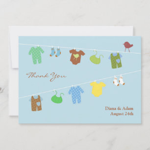 Thank You Baby Shower Flat Card