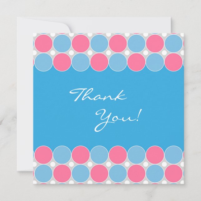 Thank You Baby Shower Flat Card (Front)