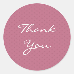 Thank You Baby Shower Pink Sticker