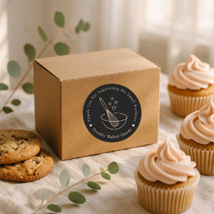 Thank You Baking Business Sticker