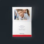 THANK YOU bar mitzvah modern red gold calligraphy Card<br><div class="desc">A modern, simple design for a THANK YOU CARD Setup as a template it is simple for you to add your own details, or hit the customise button and you can add or change text, fonts, sizes etc TIP :: 1. To resize / reposition the image/photo hit the orange "customise...</div>