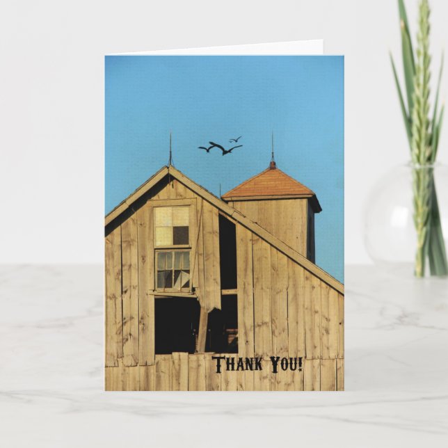 Thank You, Barn Thank You Card (Front)
