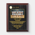 Thank You Basketball Coach, Custom Photo & Names