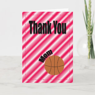 Thank You Basketball Team Mom Card