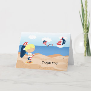 Thank You beach independence day party Card