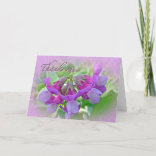 Thank You Beach Pea Wildflower Card