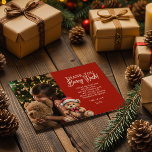 Thank You Beary Christmas Bear Card