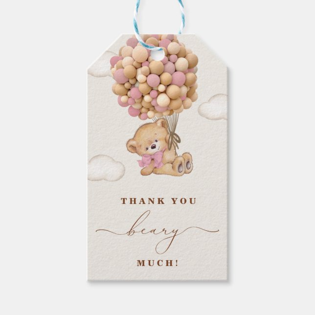Thank You Beary Much Gift Tags (Front)