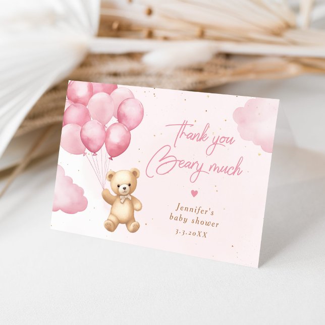 Thank you beary much pink teddy bear Thank you (Creator Uploaded)