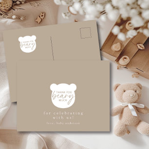 Thank You Beary Much Postcard