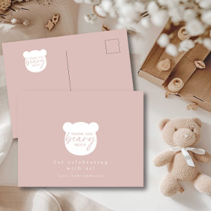 Thank You Beary Much Postcard