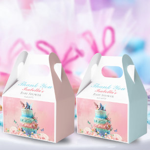 Thank You Beautiful Butterflies Twins Baby Shower Favour Box