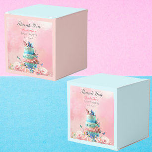 Thank You Beautiful Butterflies Twins Baby Shower Favour Box