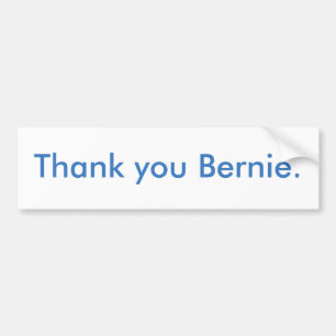Thank you Bernie bumper sticker