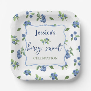 Thank you Berry blueberry  Paper Plate