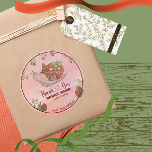 Thank You Berry Much 1st Birthday  Classic Round Sticker