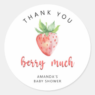Thank you berry much  classic round sticker