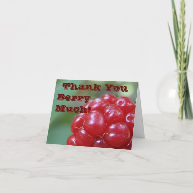 Thank You Berry Much! - Say it With a Big Very Card (Front)