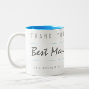 Thank You Best Man Two-Tone Coffee Mug