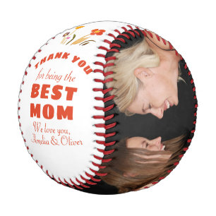 Thank you Best Mum Flower Mother`s Day Photo Baseball