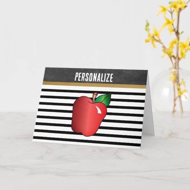 Thank You - Best Teacher Card (Yellow Flower)