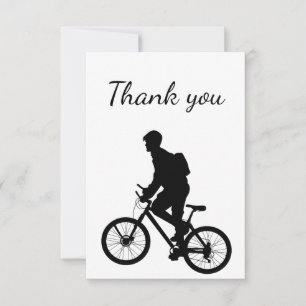 Thank You  Bike Biking Cycling Biker Silhouette