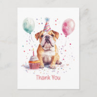 Thank You Birthday English Bulldog