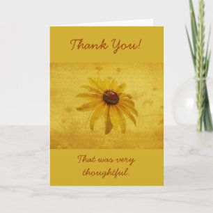 Thank You - Black-Eyed Susan Wildflower Card