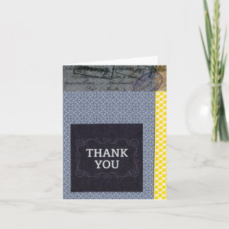 Thank you (blank) Folded Greeting Card 4x5