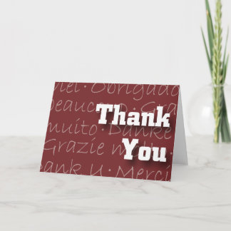 Thank You (Blank inside) Card
