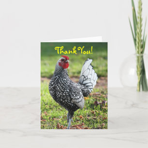 Thank You, Blank, Rooster Thank You Card