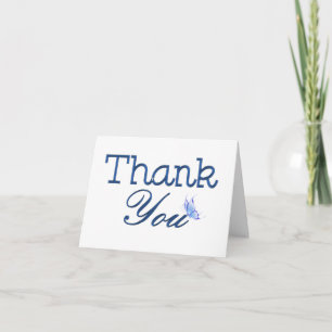 Thank you Blue Butterfly Card