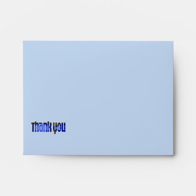 Thank You blue Envelopes (Front)