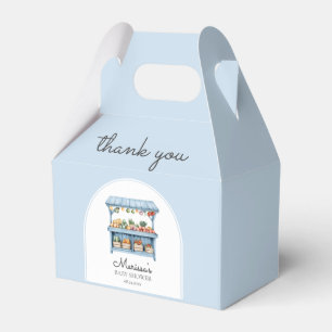 Thank You Blue Farmers Market Baby Shower Favour Box
