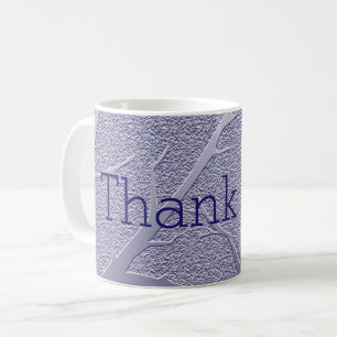 Thank You Blue Winter Tree Branches Appreciation Coffee Mug