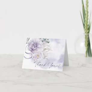 Thank You   BOHO Watercolor Lilac Peony