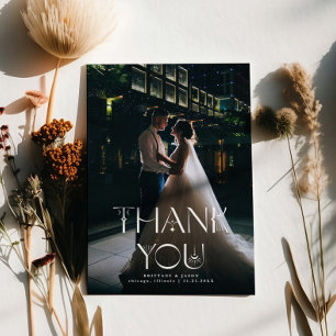 Thank You Boho Wedding Vertical Photo