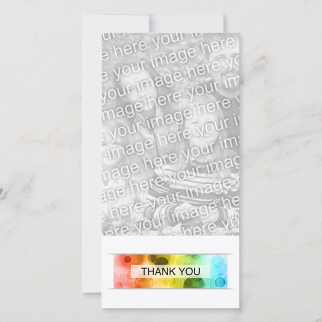 thank you (bokeh) card (Front)