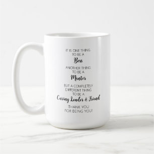 Thank You Boss Caring Leader & Friend Coffee Mug