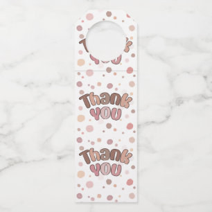 Thank you  bottle tag