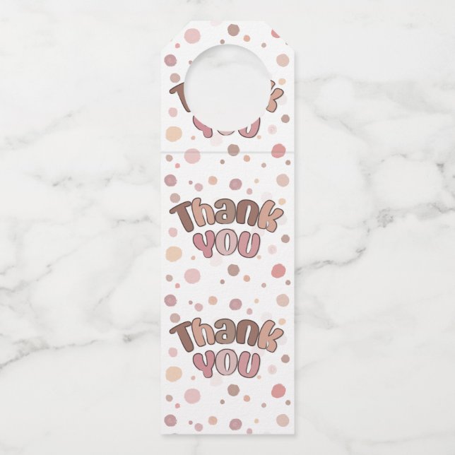 Thank you  bottle tag (Front)